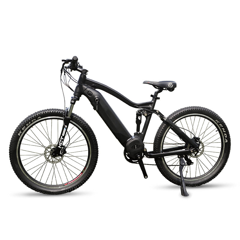 Light Gray Vtuvia Panther eMTB Full Suspension