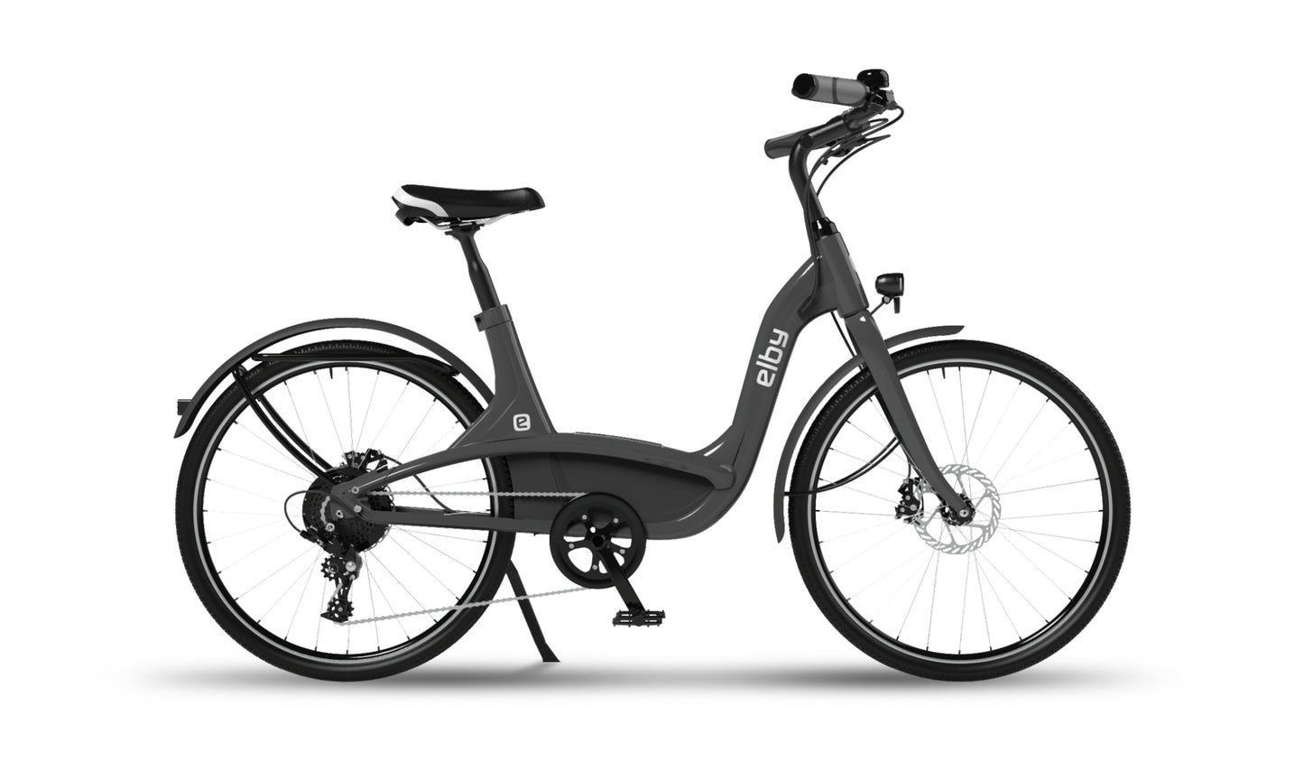 Light Gray Elby S2 9-Speed E-bike (2024)