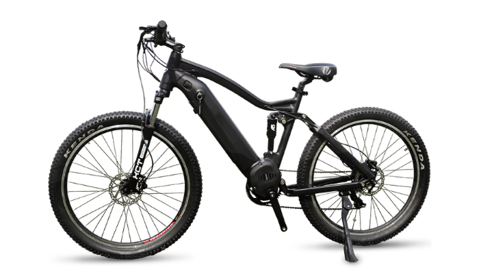 Light Gray Vtuvia Panther eMTB Full Suspension