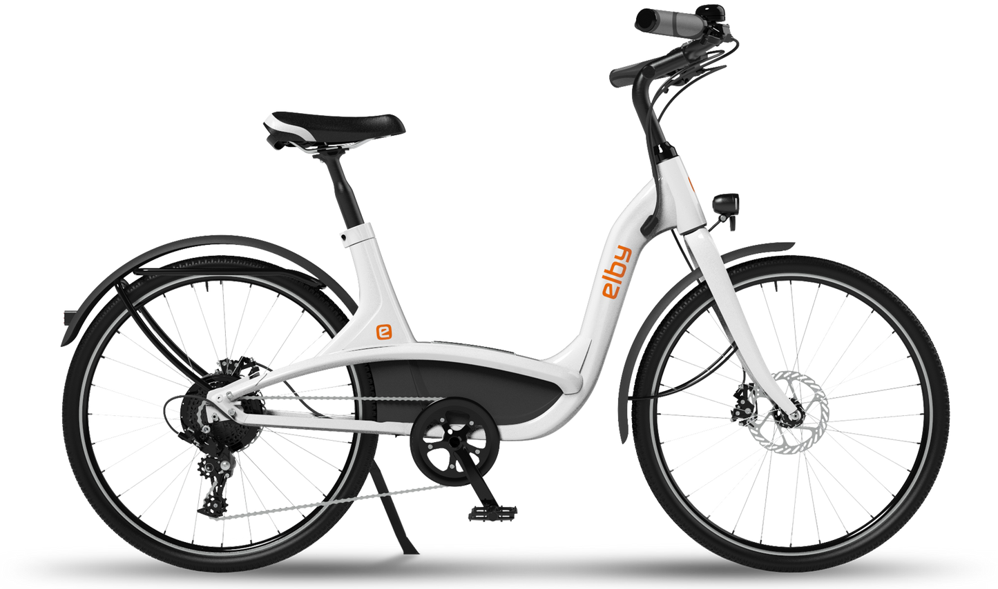 Light Gray Elby S2 9-Speed E-bike (2024)